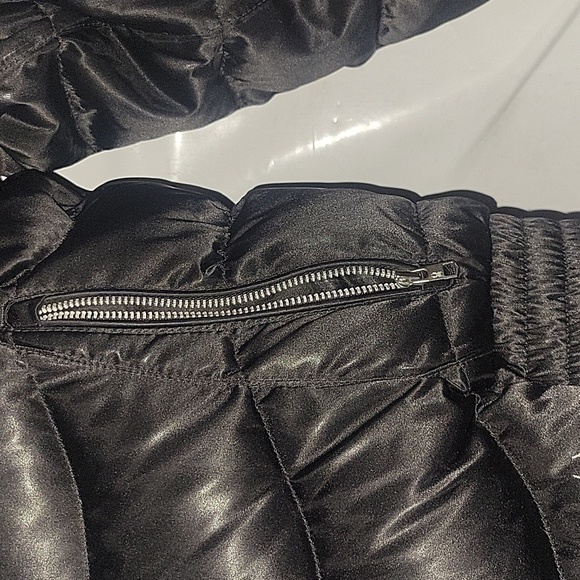 Spyder Puffer Jacket Insulated Quilted Full Zip Winter Coat SP Black down filled - Picture 5 of 10